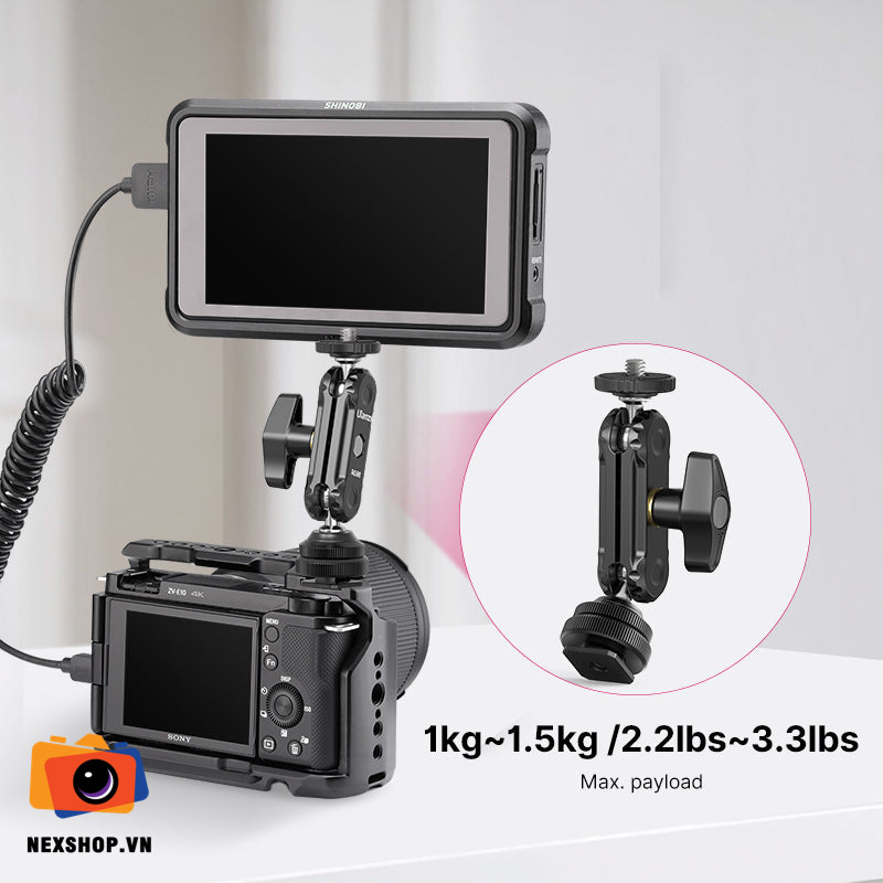 Ulanzi R098 Magic Arm with Cold Shoe Male Thread | Chính hãng - khả năng kết nối thiết bị
