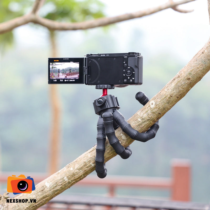 Ulanzi MT-52 Tripod Octopus Style | Chính hãng - mặt sau và phụ kiện đi kèm