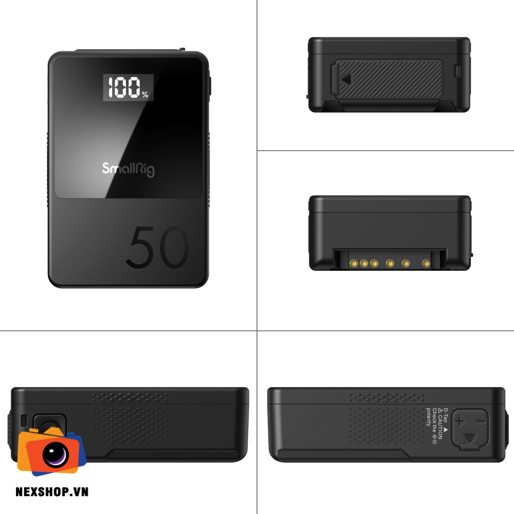 SmallRig VB50 V Mount Battery | Chính hãng KingCom phân phối - khả năng kết nối thiết bị