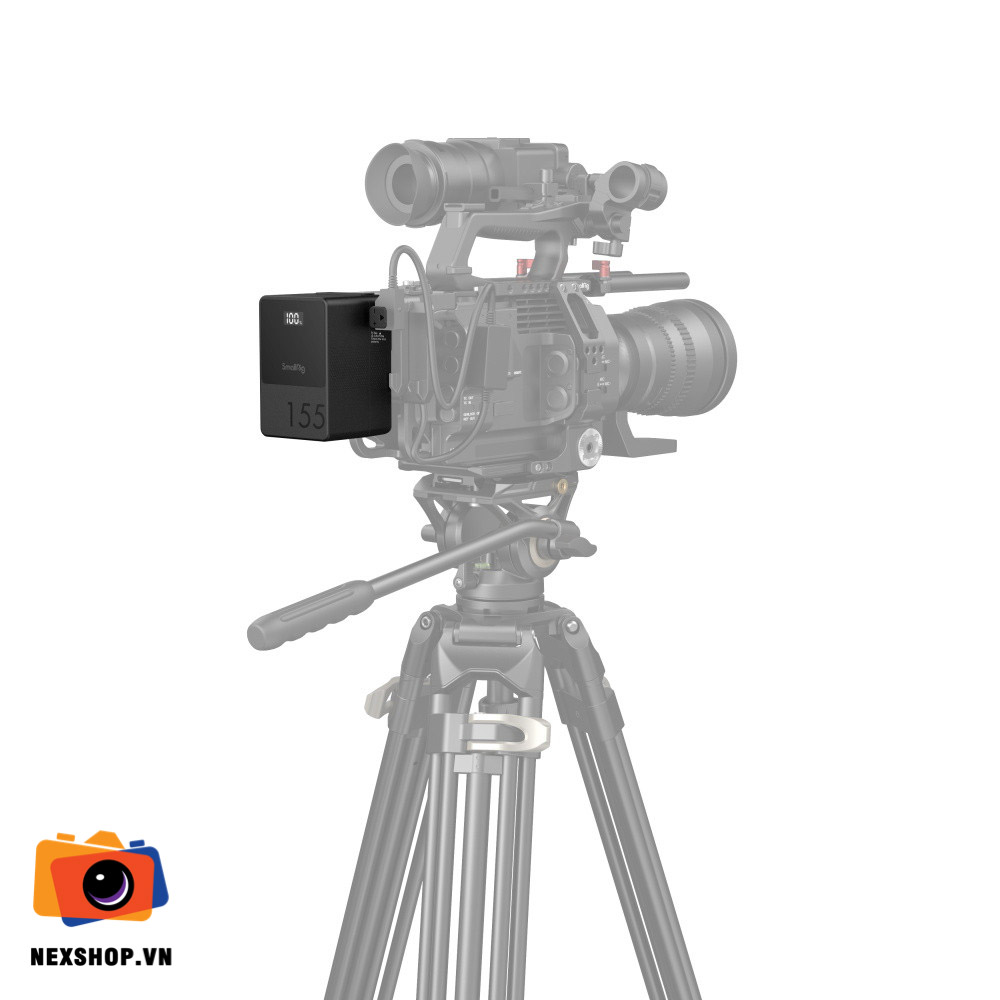 SmallRig VB155 V Mount Battery | Chính hãng KingCom phân phối - mặt sau và phụ kiện đi kèm