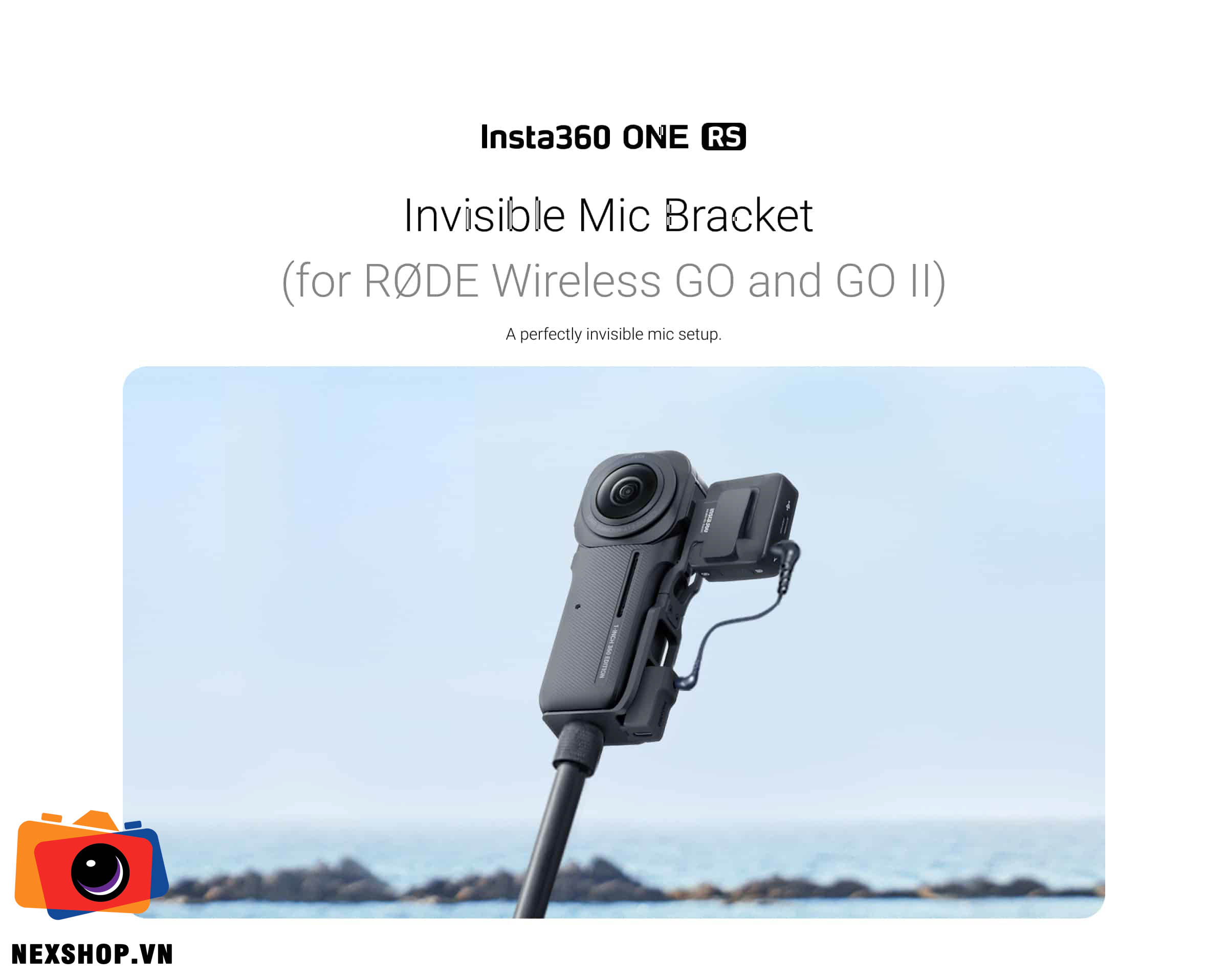 Insta360 One RS Invisible Mic Bracket