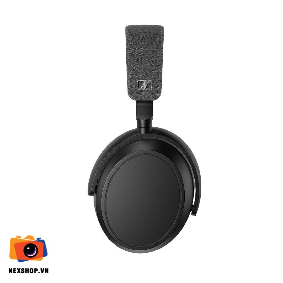 Tai nghe chống ồn Sennheiser Momentum 4 Wireless | Đen | Chính hã - mặt sau và phụ kiện đi kèm