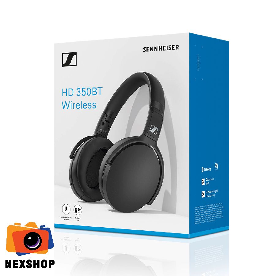 Tai nghe SENNHEISER HD 350BT | Đen | Chính hãng Song Tấn phân phối