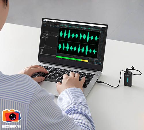 Microphone không dây cài áo Boya BY-XM6-S1 Mini | Chính hãng - mặt sau và phụ kiện đi kèm