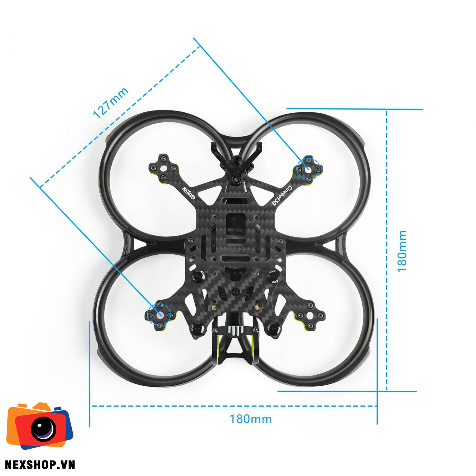 GEP-CT30 DJI AIRUNIT O3  Frame-With COB Light Strip and BEC