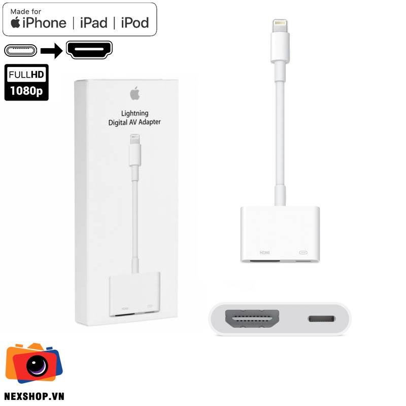 Apple Lightning to Digital AV Adapter - Dùng Nreal với Nreal Adapter