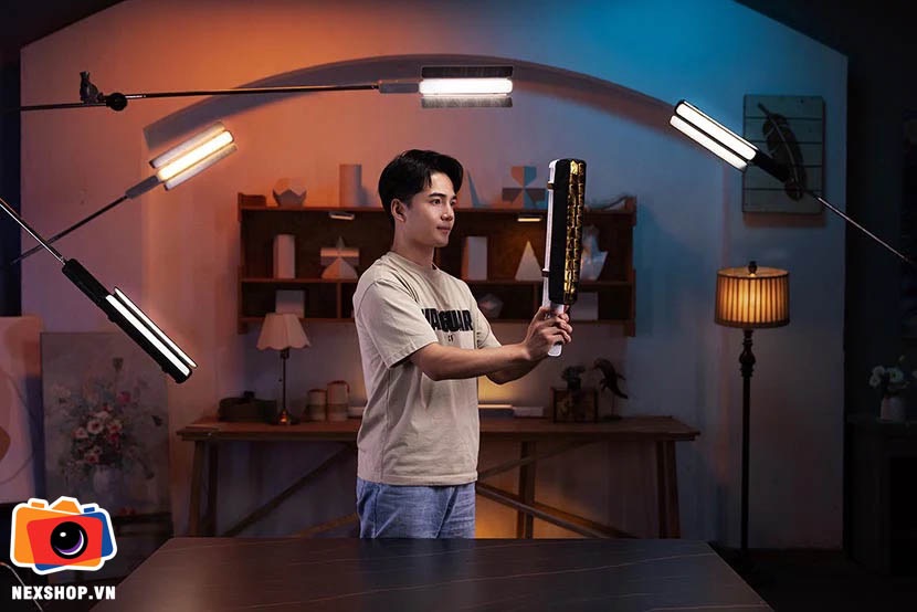 Đèn Zhiyun Fiveray F100 Combo đen | công suất 100W RGB