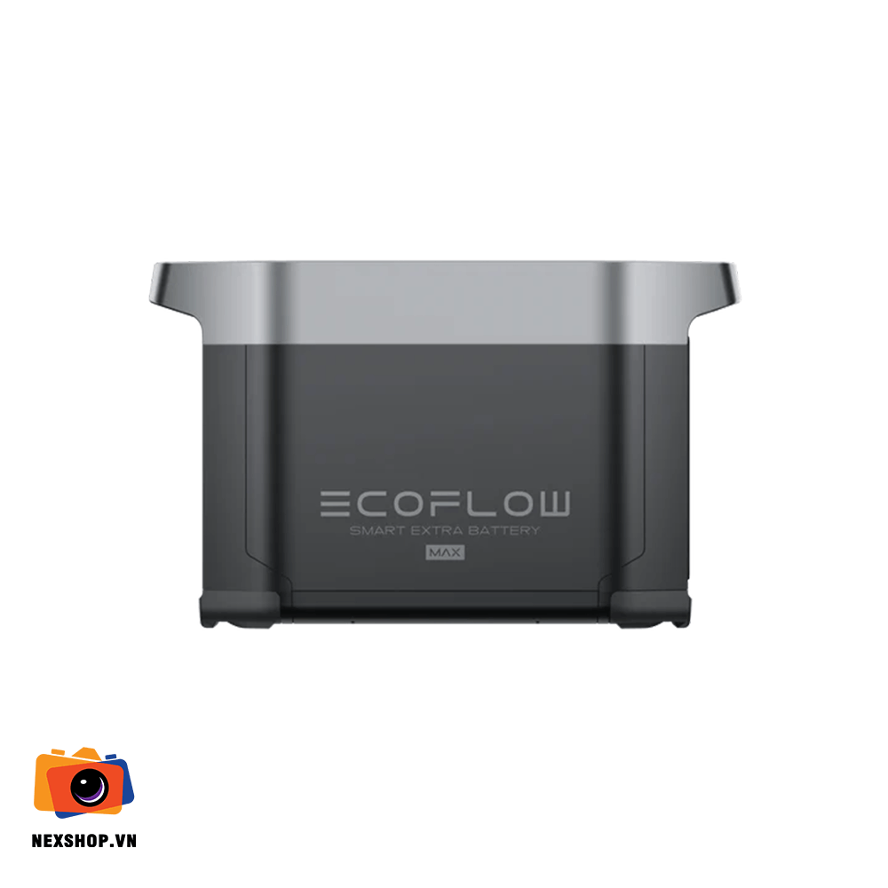 Pin mở rộng cho EcoFlow Delta Max | Chính hãng, Dung lượng 2048Wh - mặt sau và phụ kiện đi kèm