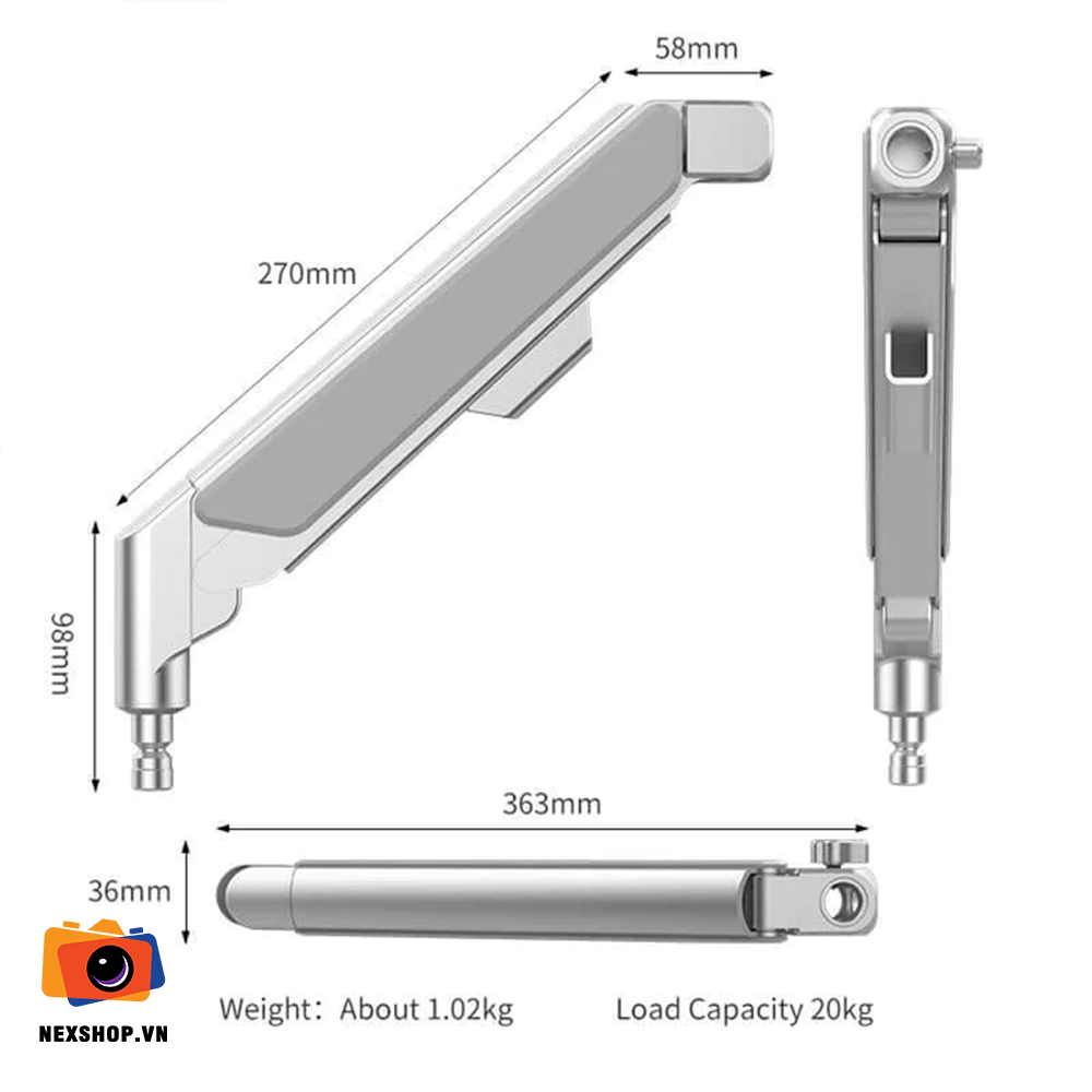 GearTree - Extension Full Motion Swivel Arm Hàng nhập khẩu