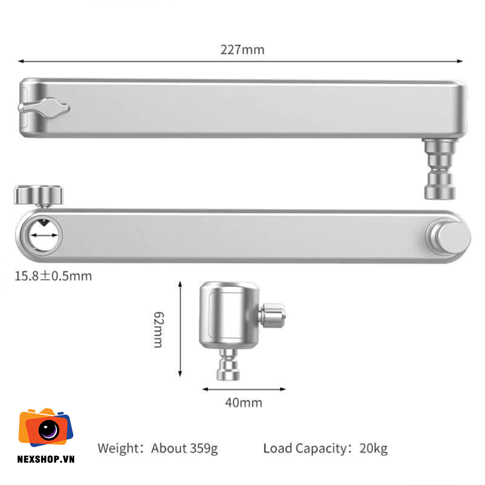 GearTree - Extension Basic Extension Grip Arm Hàng nhập khẩu