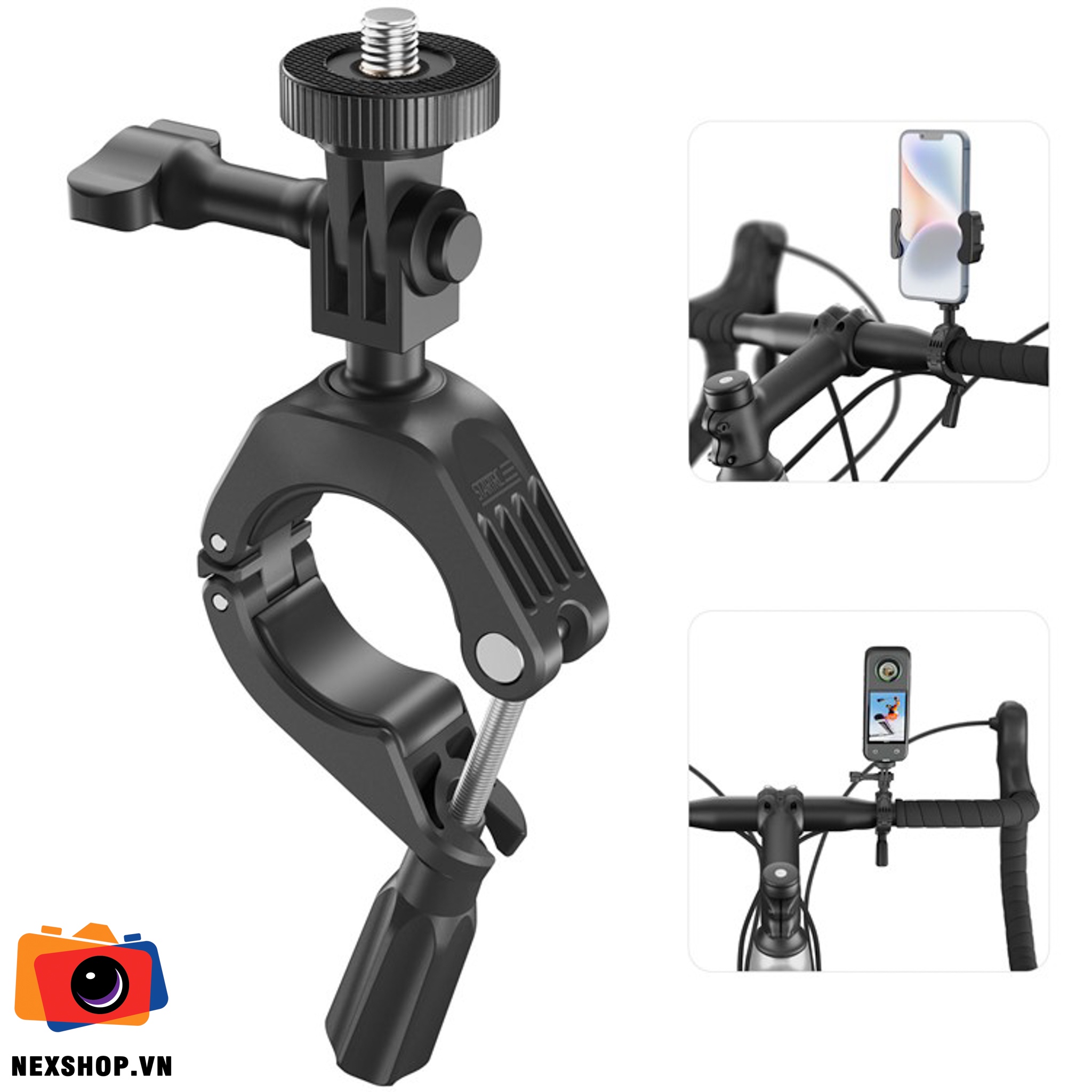 STARTRC Kẹp xe đạp cho Camera Hành Trình | Chính hãng - cấu hình hộp sạc