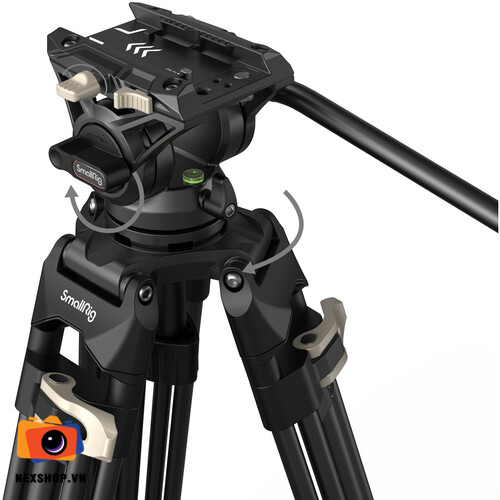 Chân máy quay SmallRig Heavy-Duty Fluid Head Tripod | Chính hãng - cấu hình hộp sạc