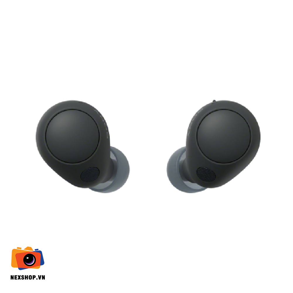 Tai nghe True Wireless chống ồn SONY WF-C700N Đen | Chính hãng - mặt sau và phụ kiện đi kèm