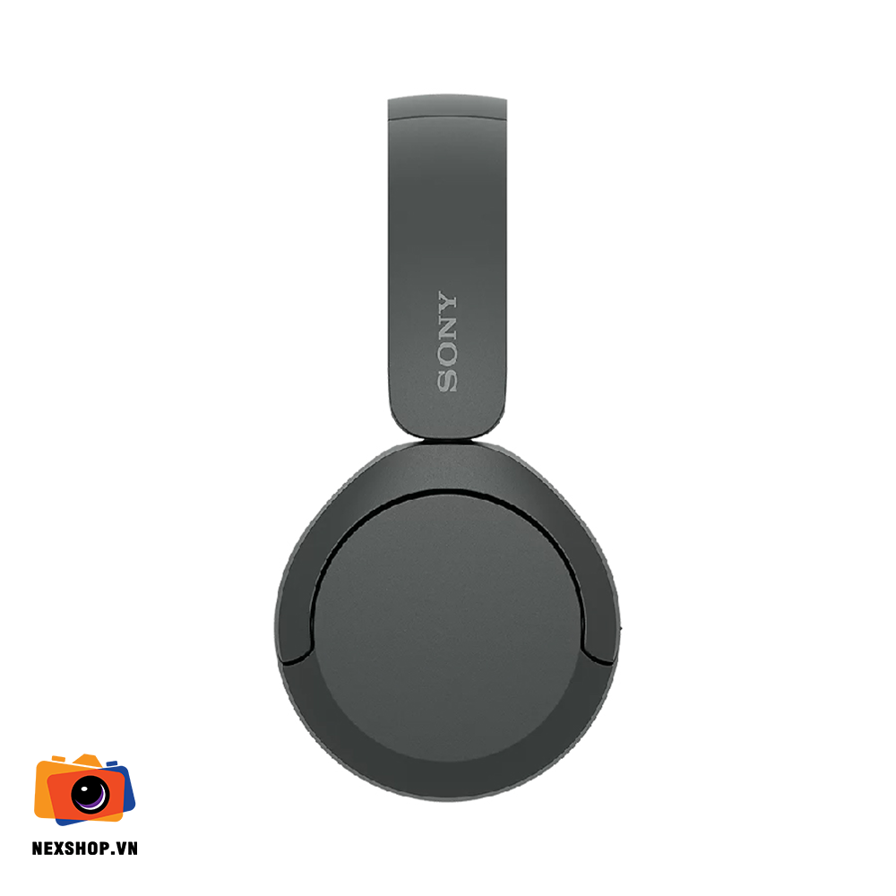 Tai nghe không dây SONY WH-CH520 màu Đen | Chính hãng - mặt sau và phụ kiện đi kèm