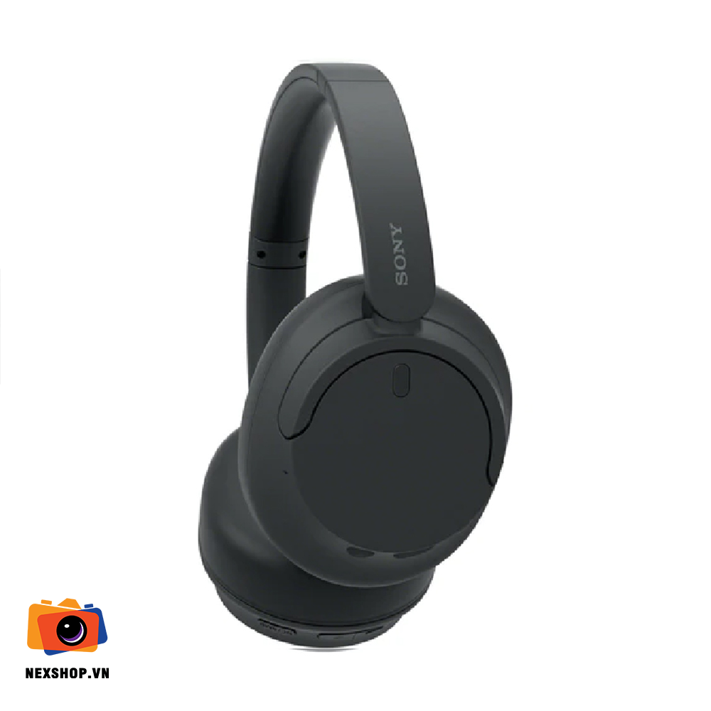 Tai nghe không dây chống ồn SONY WH-CH720N Đen | Chính hãng - mặt sau và phụ kiện đi kèm