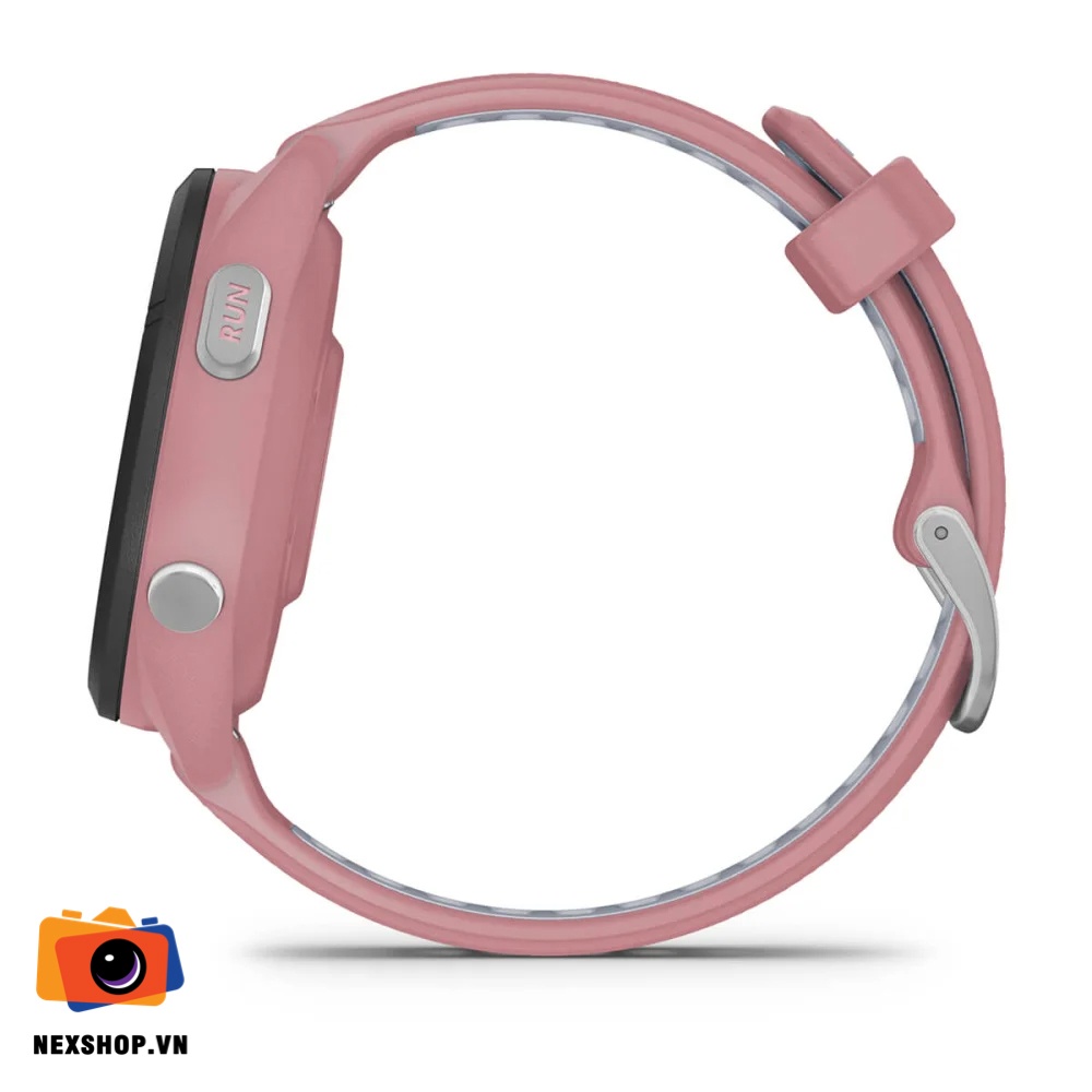 Đồng hồ thông minh Forerunner 265S Music, WiFi, GPS, KOR/SEA, Light Pink/Whitestone Silicone Band