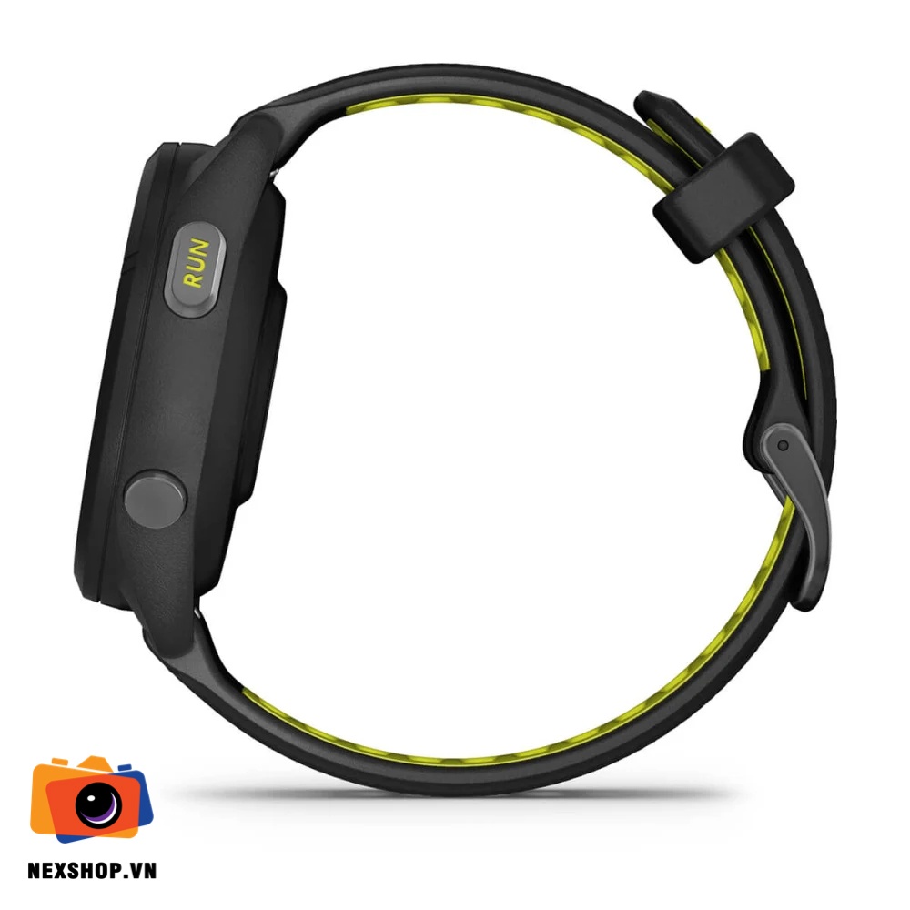 Đồng hồ thông minh Forerunner 265S Music, WiFi, GPS, KOR/SEA, Black/Amp Yellow Silicone Band