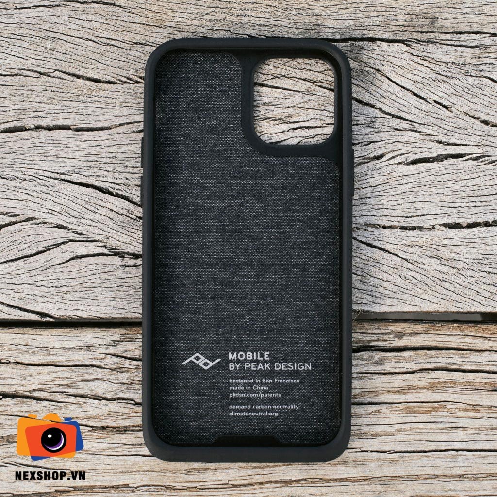 Ốp điện thoại Peak Design Everyday Case cho Iphone 14 Pro Max | Màu Charcoal | Hàng chính hãng bảo hành trọn đời