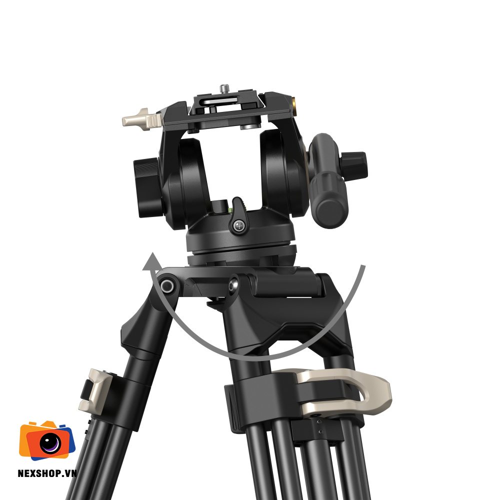 SmallRig Heavy-Duty Fluid Head Tripod AD-01 3751 | Chính hãng - cấu hình hộp sạc