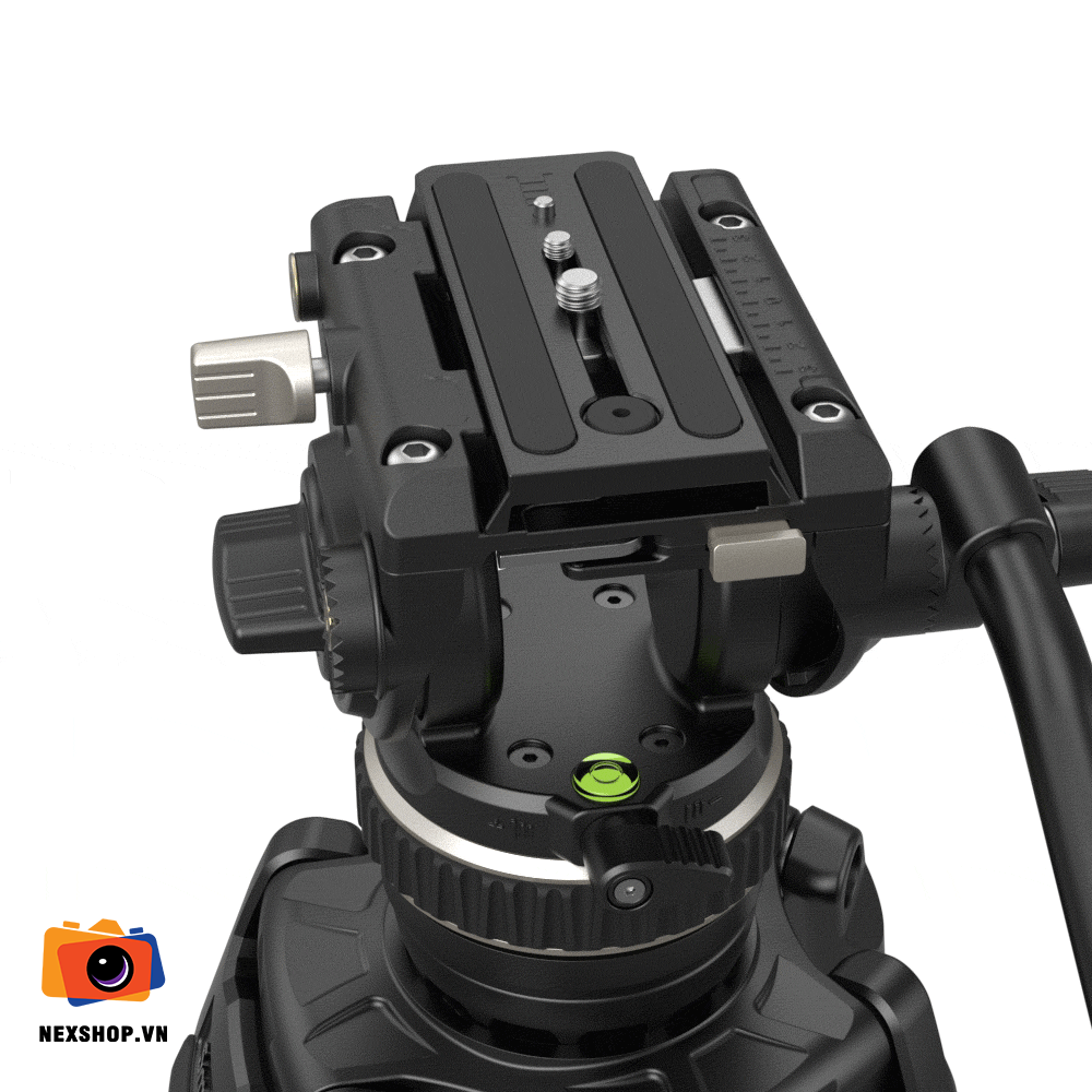 SmallRig FreeBlazer 3989 Bộ Chân Máy Carbon Hạng Nặng | Chính Hãn - mặt sau và phụ kiện đi kèm