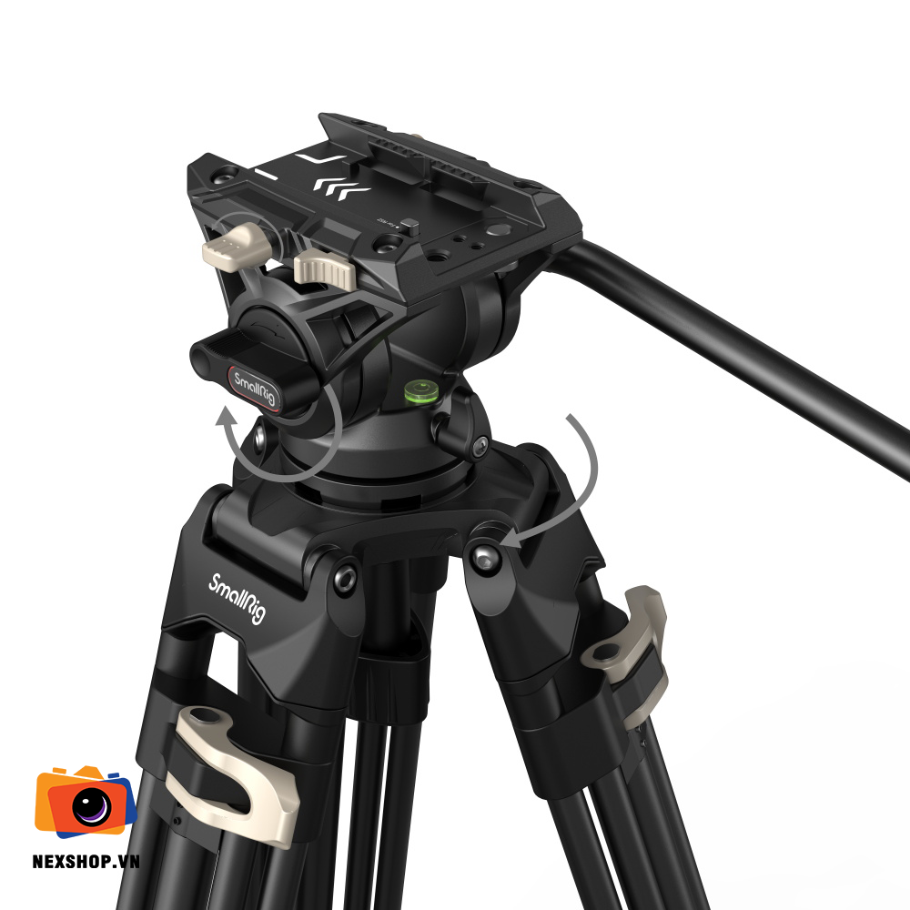 SmallRig Heavy-Duty Fluid Head Tripod AD-01 3751 | Chính hãng - khả năng kết nối thiết bị