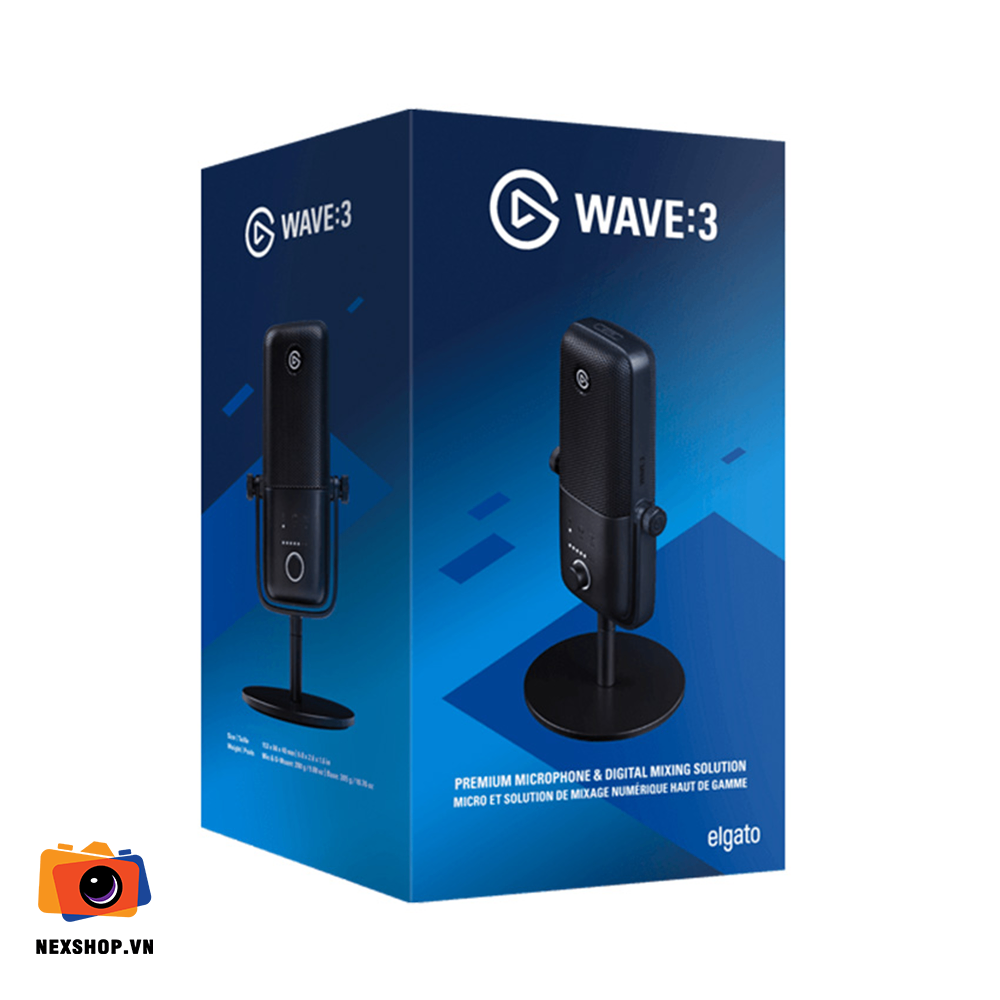 Microphone Elgato Wave 3 | Hàng chính hãng