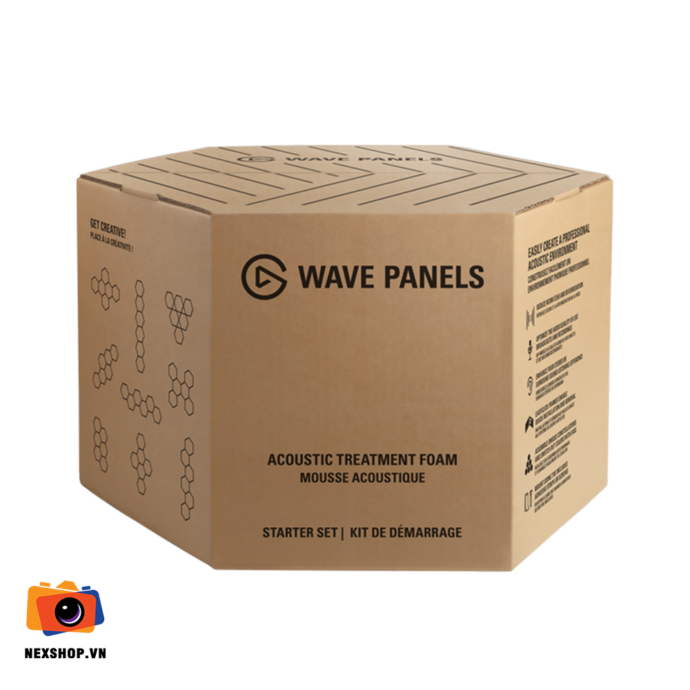 Bộ 6 tấm tiêu âm Elgato Wave Panels - Starter Kit Blue | Hàng chính hãng