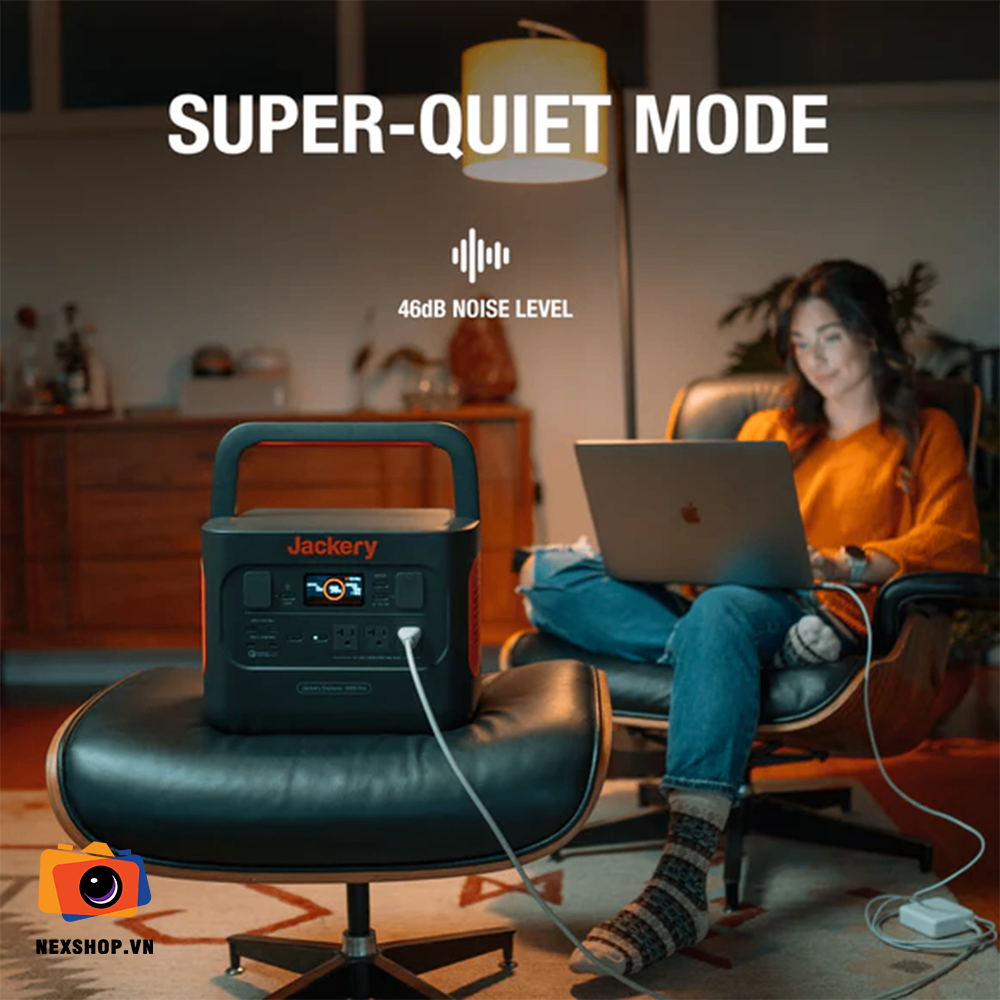 Trạm điện Jackery Explorer 1000 Pro | Công suất 1000W | Chính hãn - mặt sau và phụ kiện đi kèm