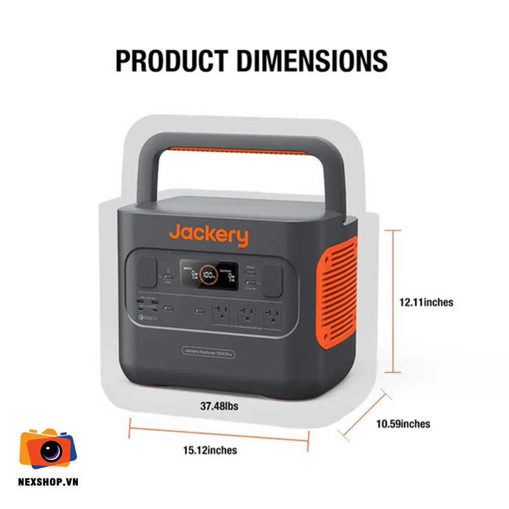 Trạm điện Jackery Explorer 1500 Pro Chính hãng