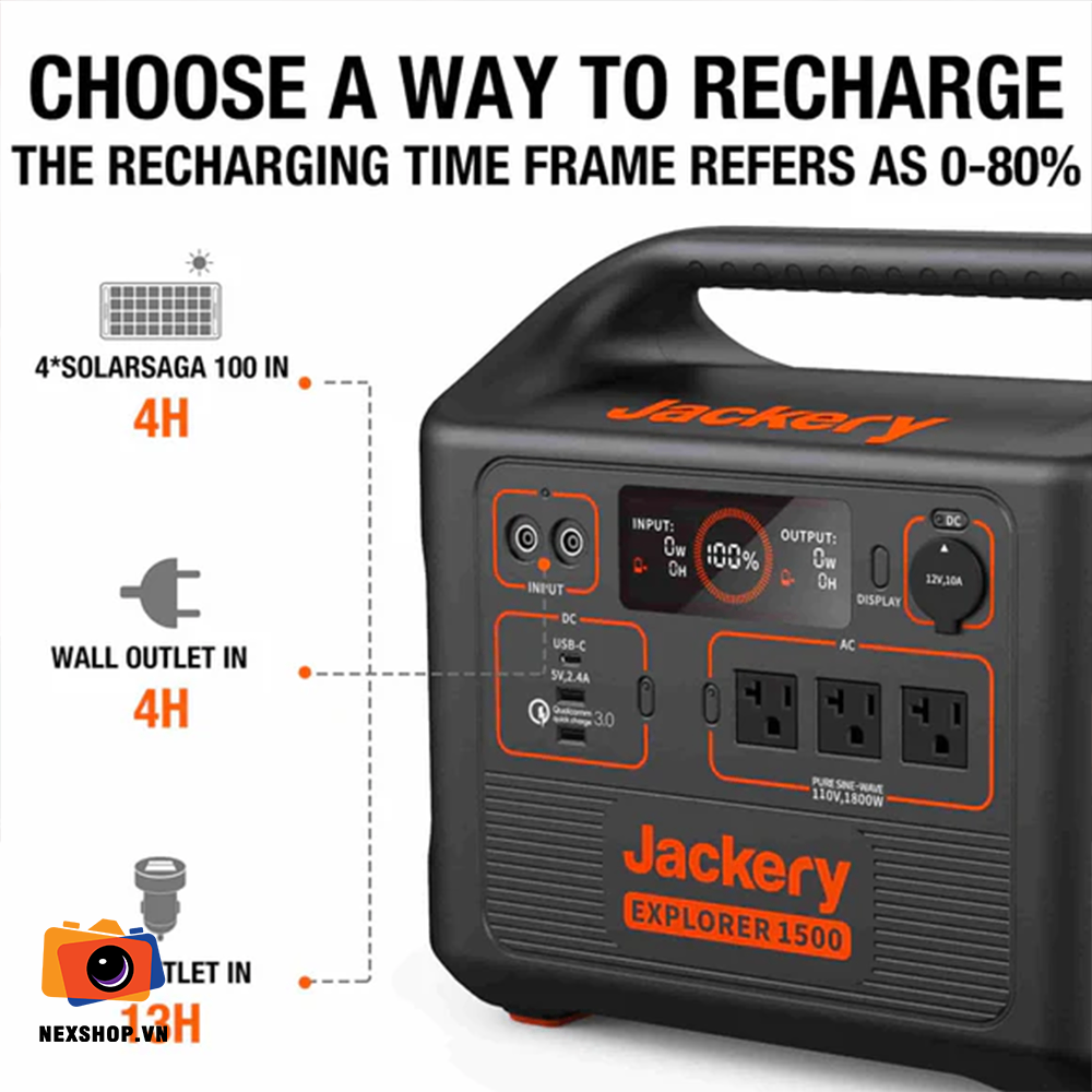 Trạm điện Jackery Explorer 1500 Chính hãng