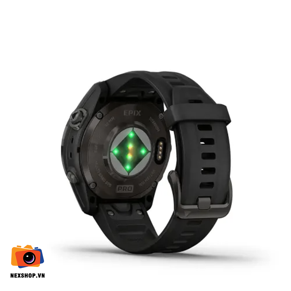 Đồng hồ EPIX PRO GEN2, 42mm, mặt kính Sapphire, Vỏ Xám Carbon DLC, Viền Titanium, Dây Đen Chính hãng