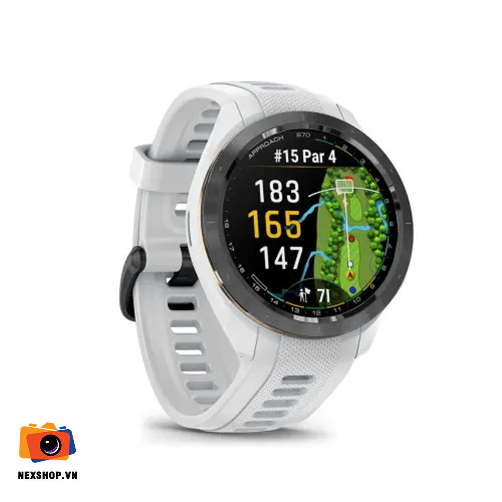 Đồng hồ GPS Golf Approach S70, 42mm, Trắng Chính hãng