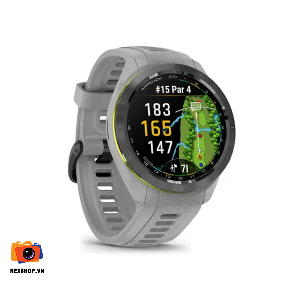 Đồng hồ GPS Golf Approach S70, 42mm, Xám Chính hãng