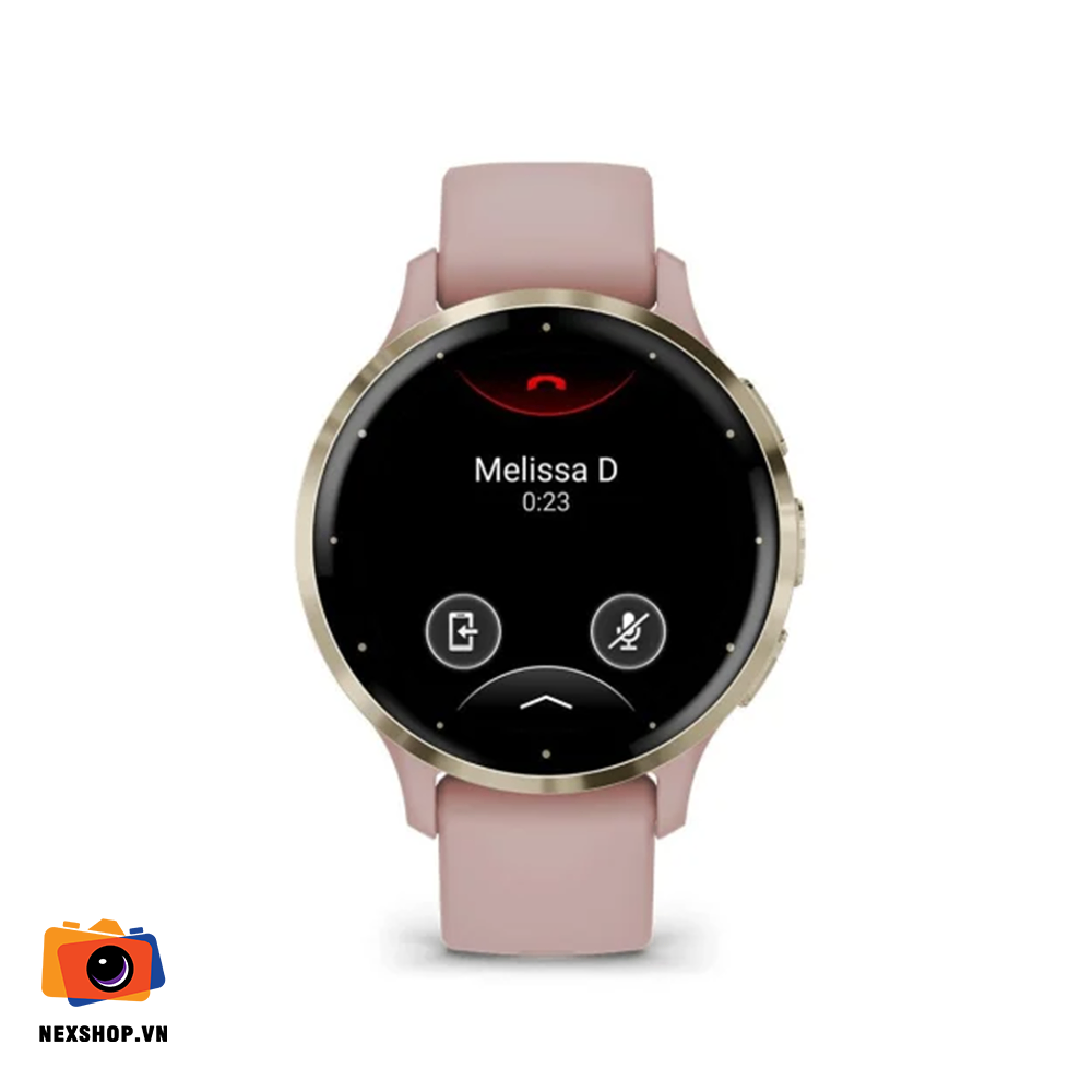 Đồng hồ Garmin Venu 3S 41mm màu Hồng đất viền vàng nhạt | Chính hãng