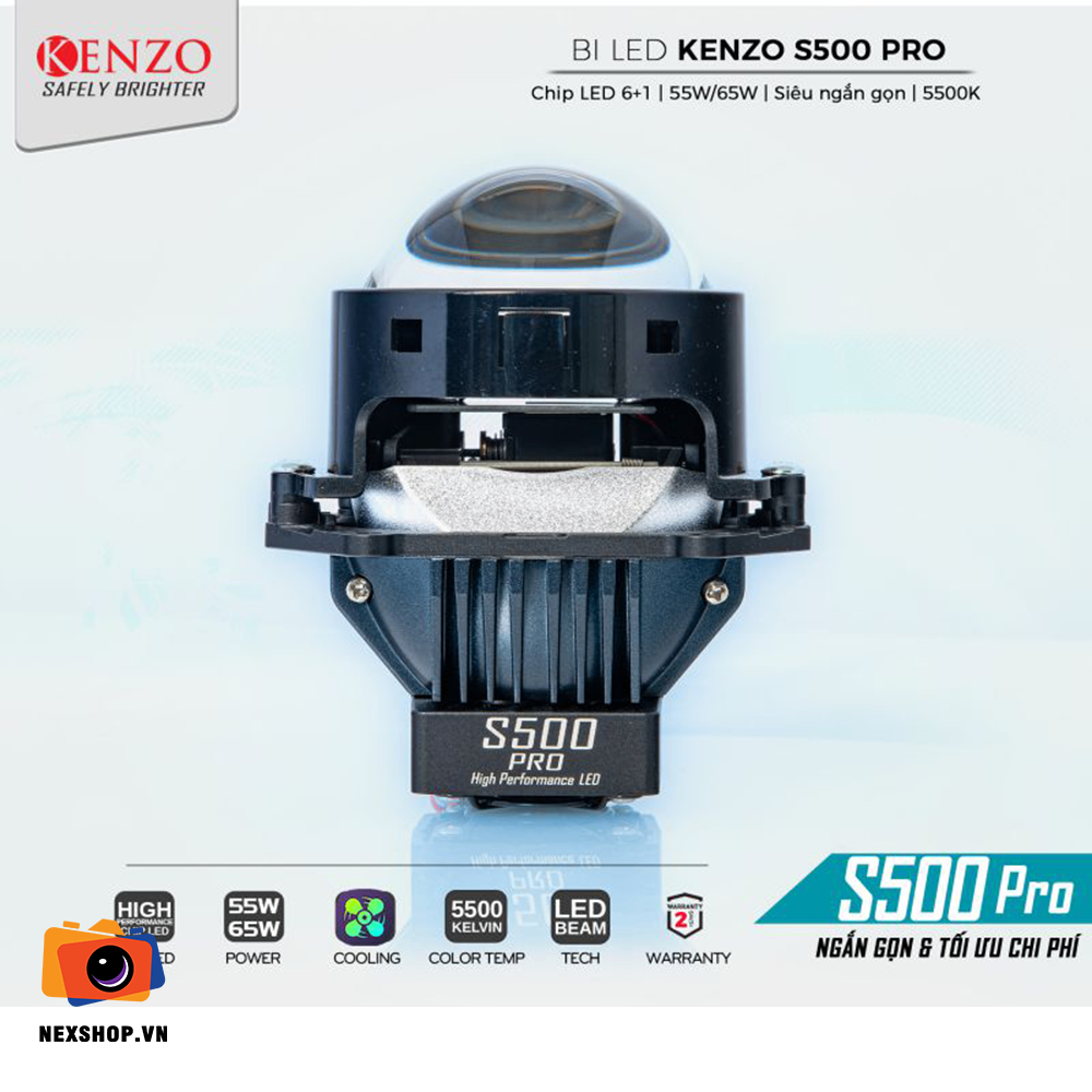 BI LED KENZO S500 PRO | NGẮN GỌN VÀ TỐI ƯU CHI PHÍ