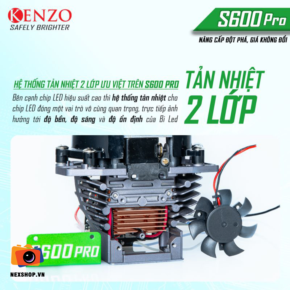 BI LED HIỆU SUẤT CAO KENZO S600 PRO