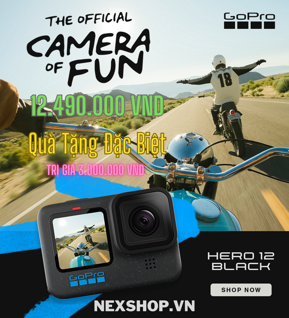 GoPro Hero 12 Black Chính hãng ( Bảo hành 1 đổi 1 trong 12 tháng ) | Combo Full