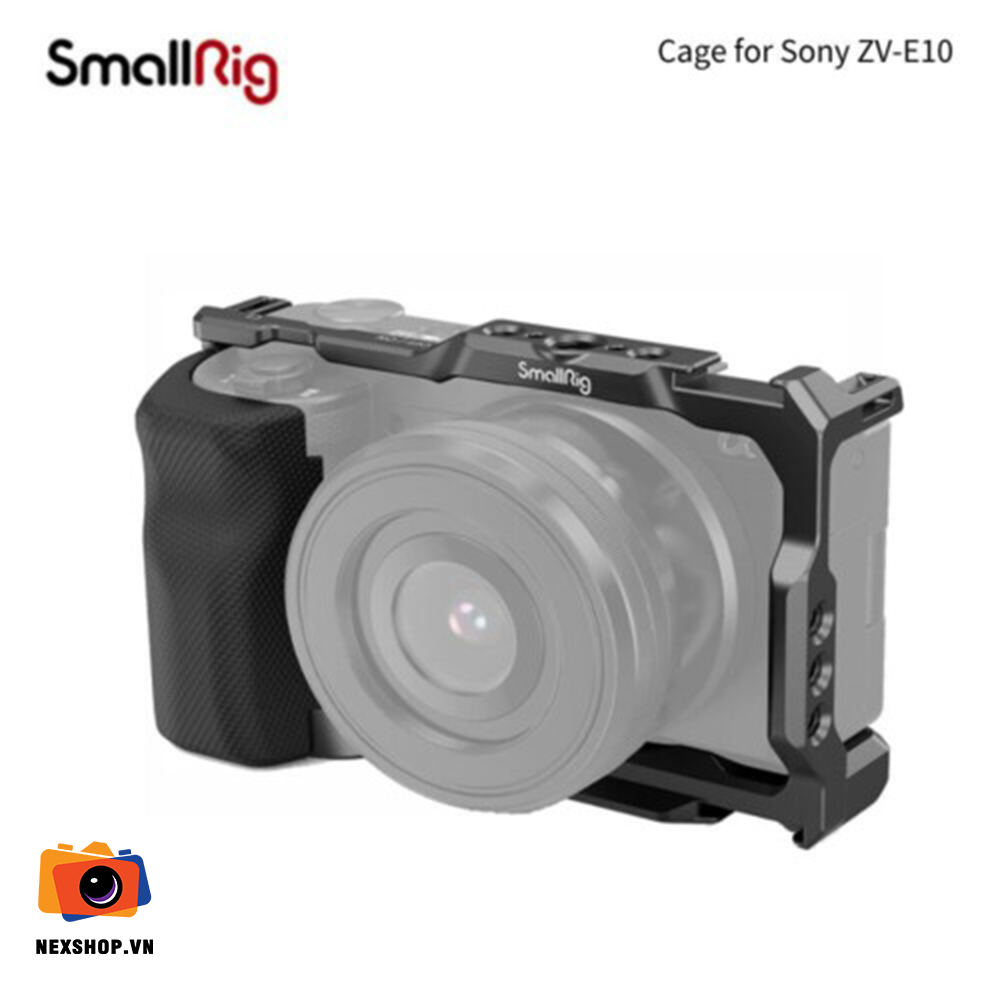 SMALLRIG Camera Cage with Grip for Sony ZV-E10 3538B | Chính hãng - chi tiết sản phẩm