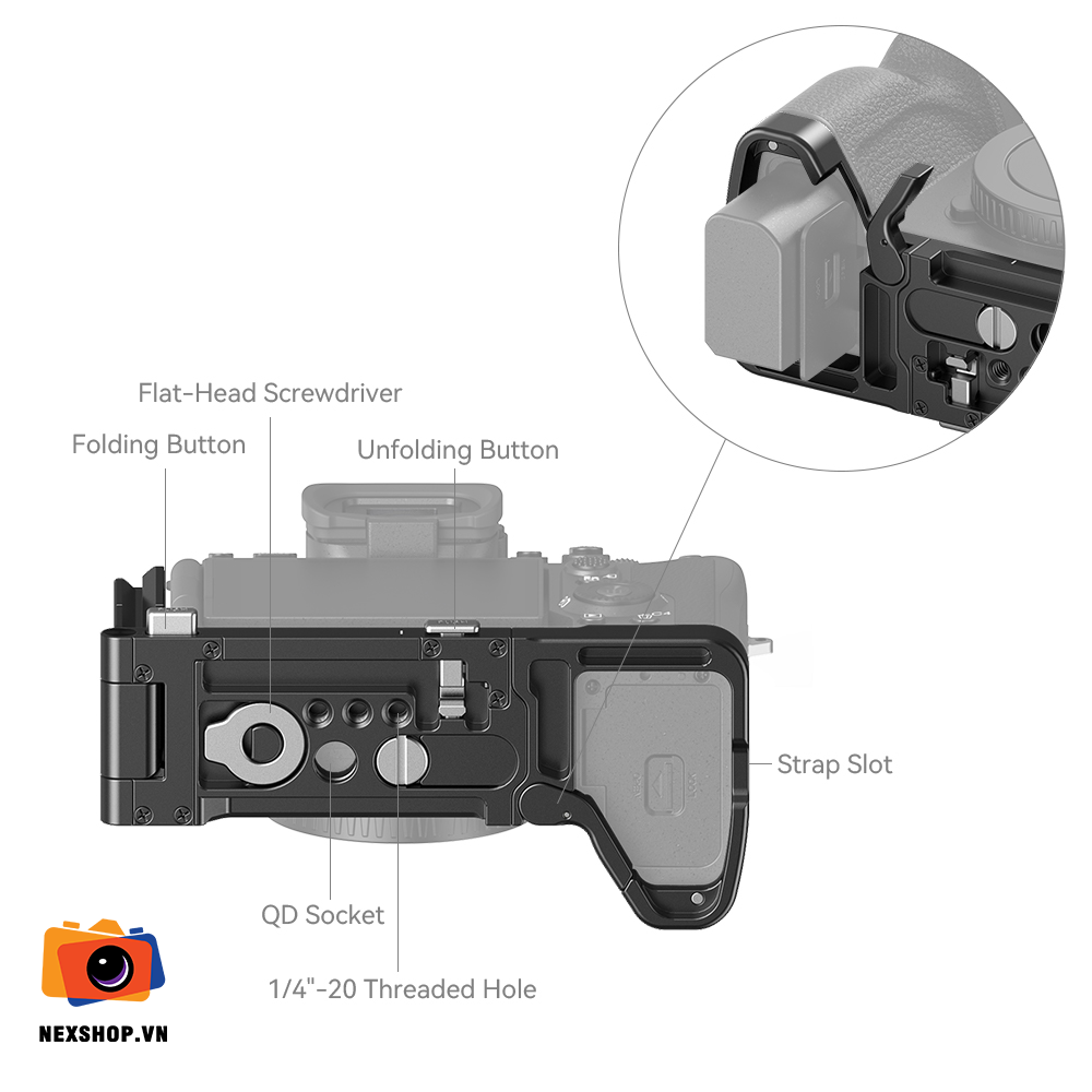 SmallRig Foldable L-Shape Plate for Sony Alpha 7R V / Alpha 7 IV / Alpha 7S III 3984