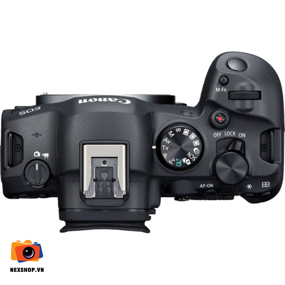 Máy ảnh Canon EOS R6 Mark II Body Only | Chính hãng Canon Vietnam - mặt sau và phụ kiện đi kèm