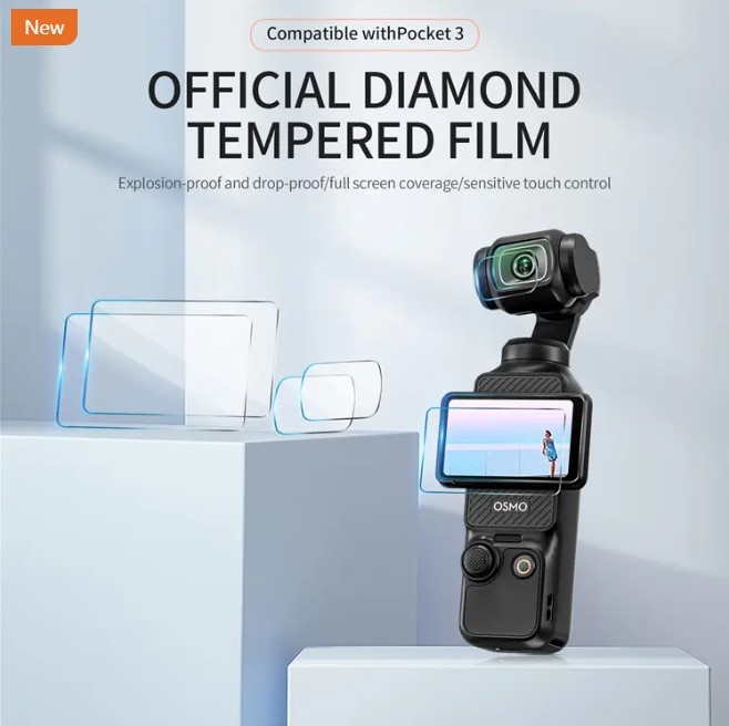Bộ Kính cường lực DJI Osmo Pocket 3 / Pocket 4 - STARTR | Chính h - chi tiết 1