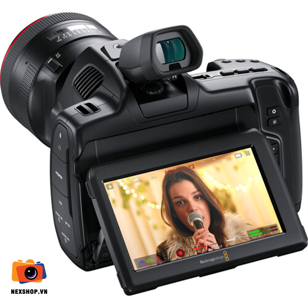 Blackmagic Pocket Cinema Camera 6K G2 | Chính hãng - mặt sau và phụ kiện đi kèm