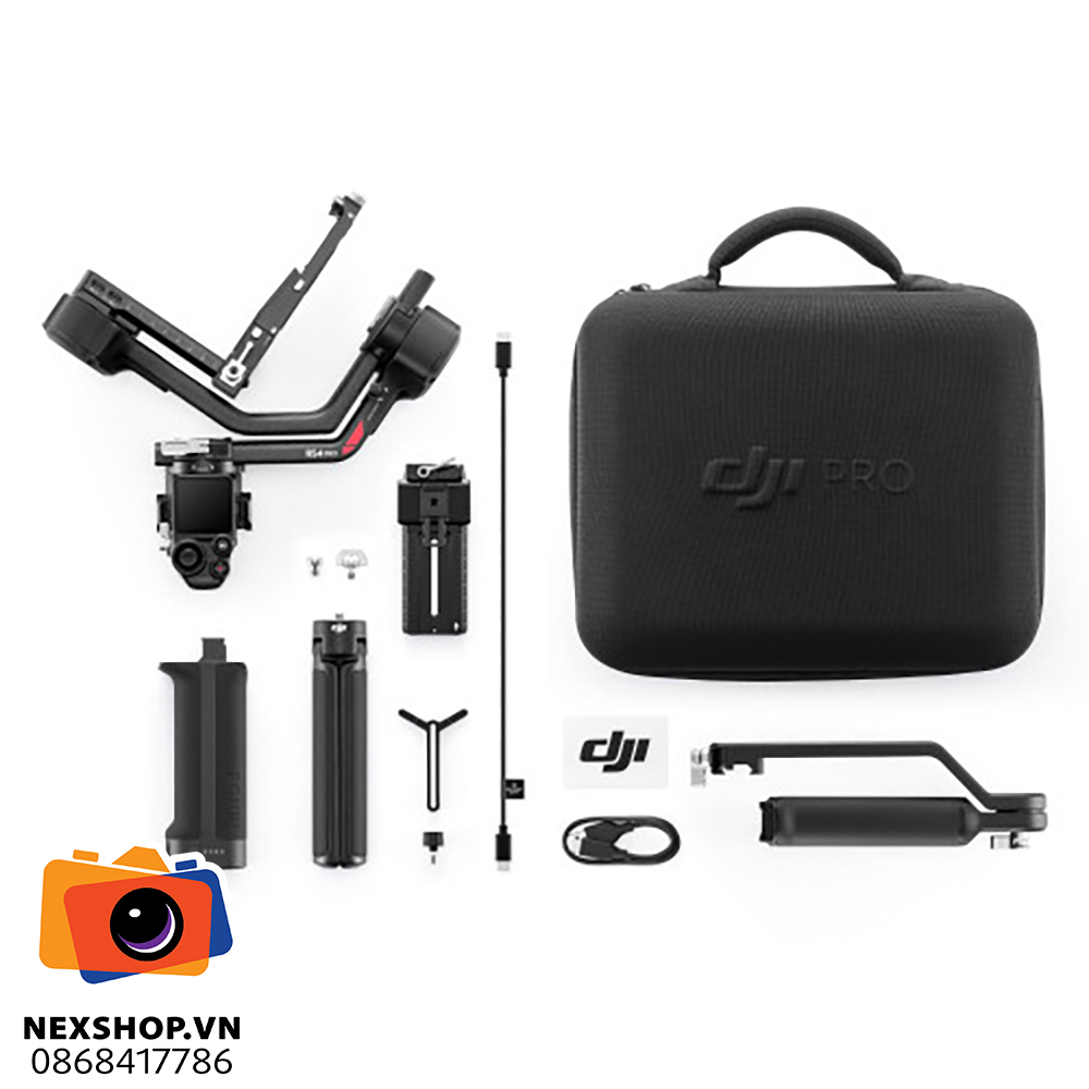 Gimbal DJI RS 4 Pro | Chính hãng - Cân bằng hoàn hảo cho video ch - cấu hình hộp sạc