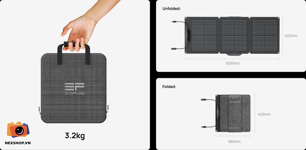 EcoFlow 60W Portable Solar Panel