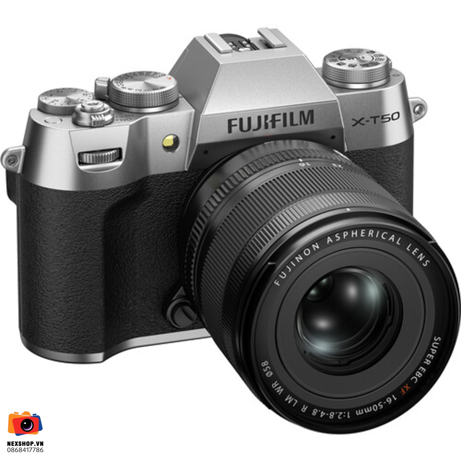 Máy ảnh Fujifilm X-T50 16-50mm Kit | Màu Bạc | Hàng chính hãng