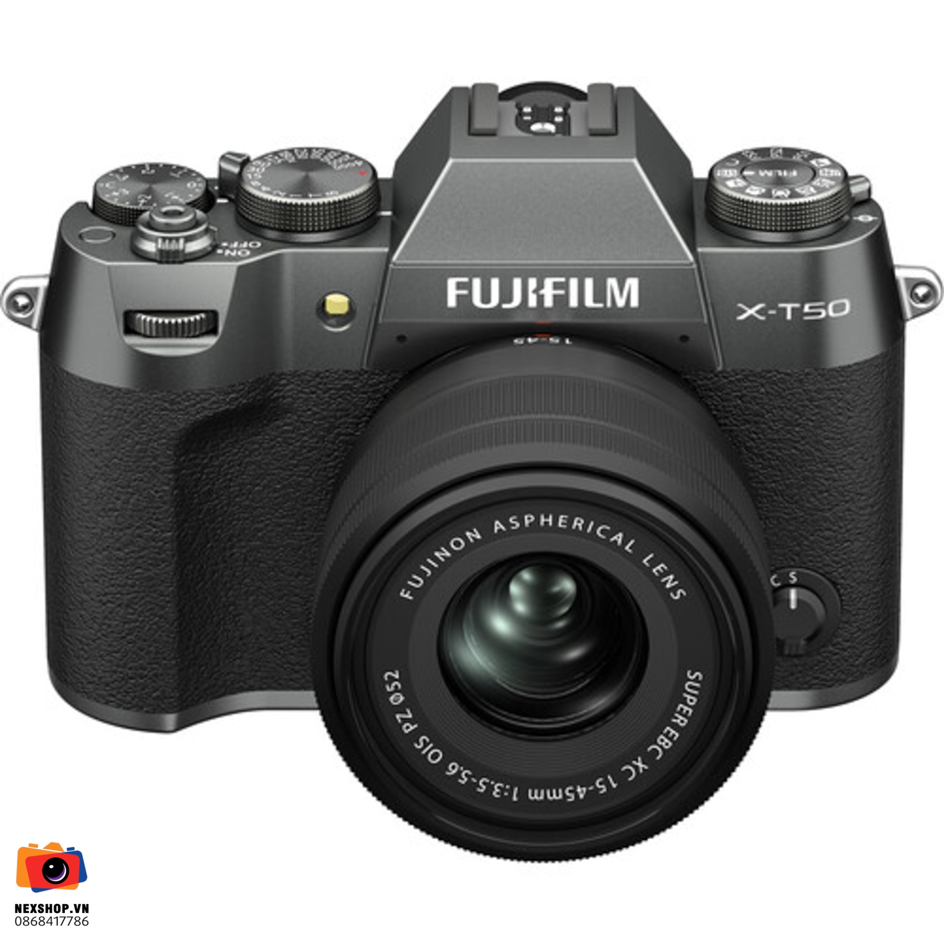 Máy ảnh Fujifilm X-T50 15-45mm Kit | Màu Than Bạc | Hàng chính hãng