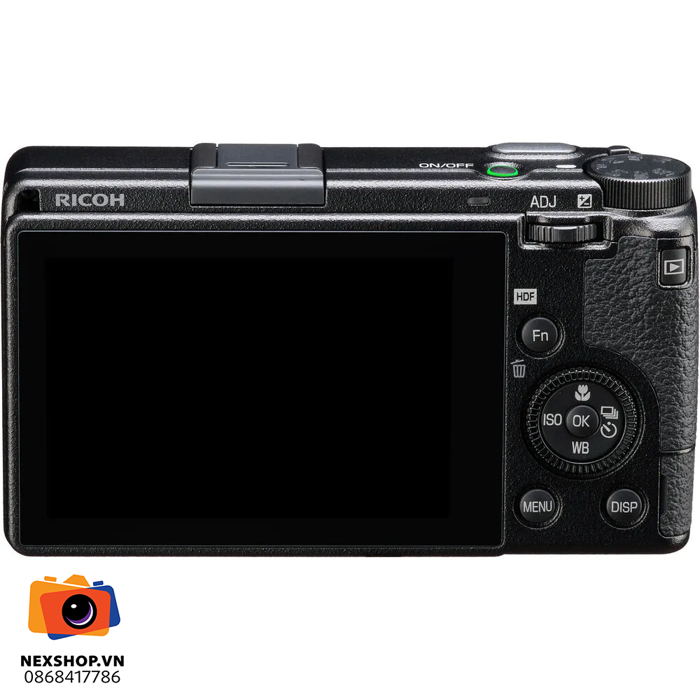 Máy ảnh Ricoh GR III HDF | Chính hãng, Thiết kế nhỏ gọn, Ảnh chất - mặt sau và phụ kiện đi kèm