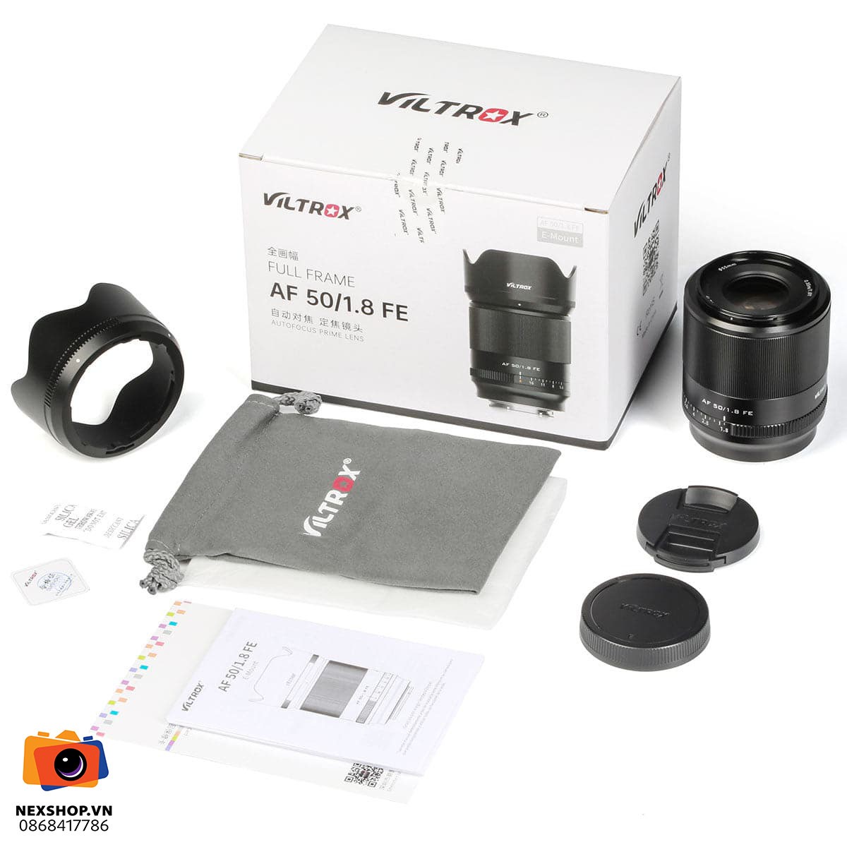 VILTROX AF 50mm F1.8 FE Mount Auto Focus | Chính hãng