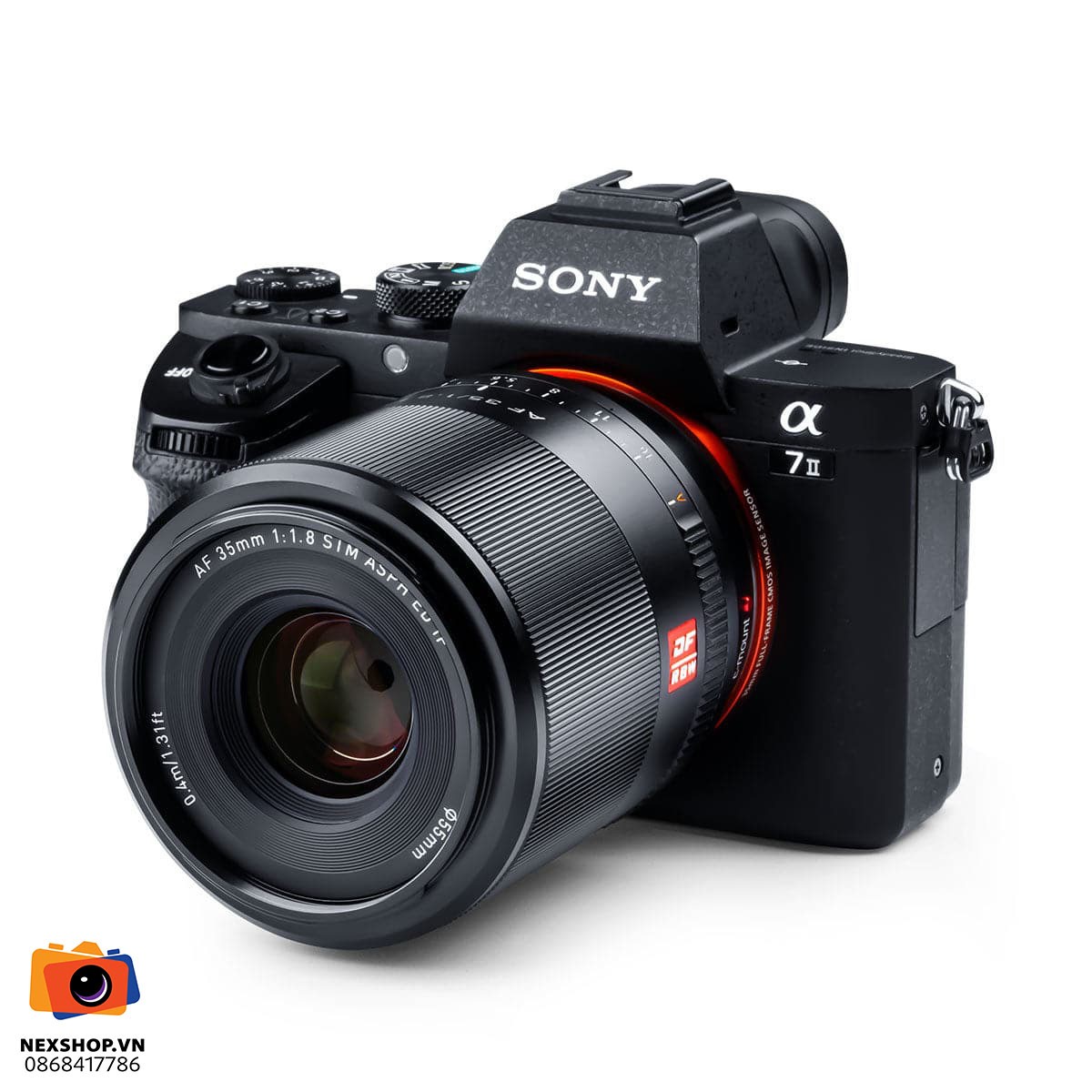 Viltrox AF 35mm F1.8 FE Mount | Chính hãng - mặt sau và phụ kiện đi kèm