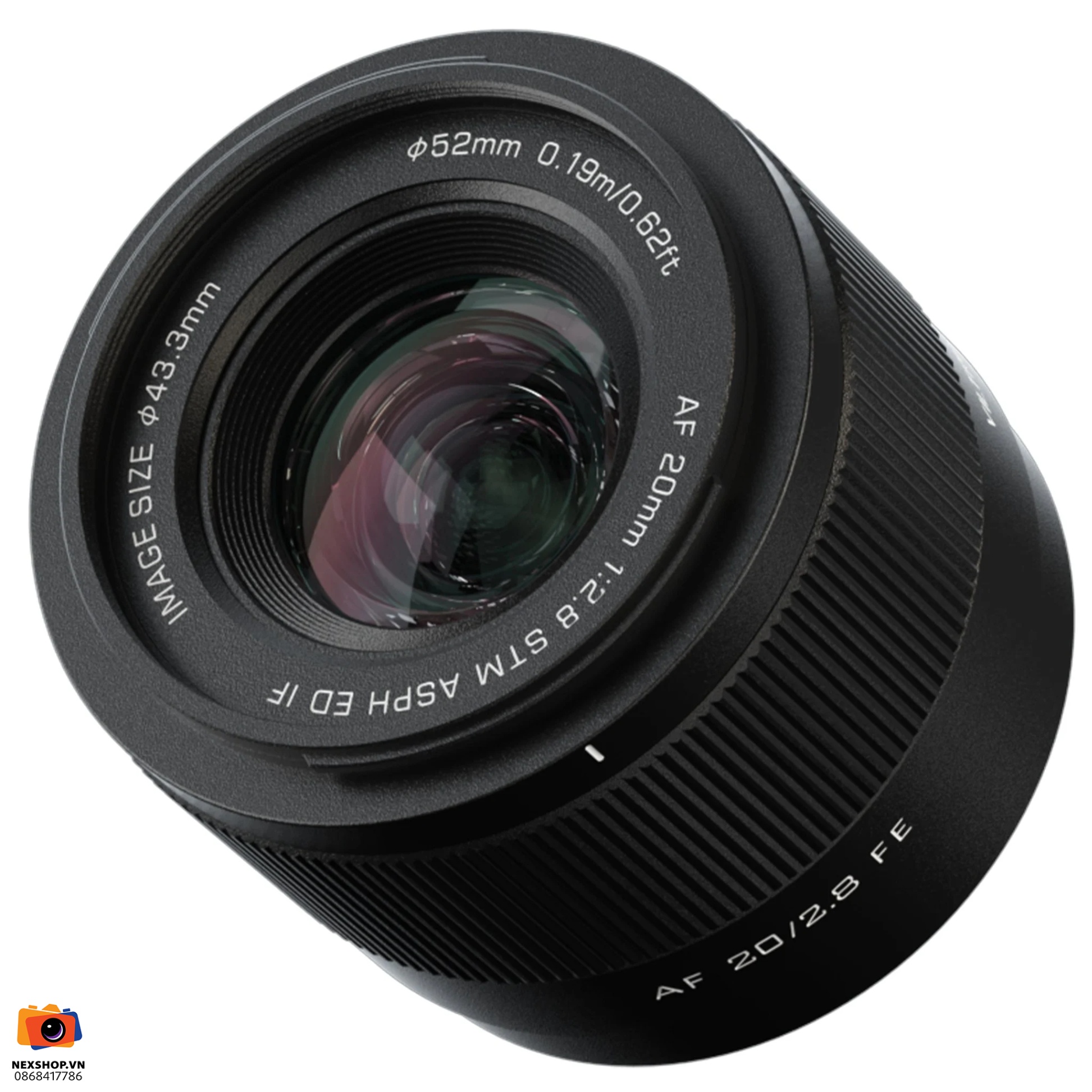 VILTROX AF 20mm F2.8 FE 157g Lighteight Wide Angle Large Aperture Auto Focus | Chính hãng